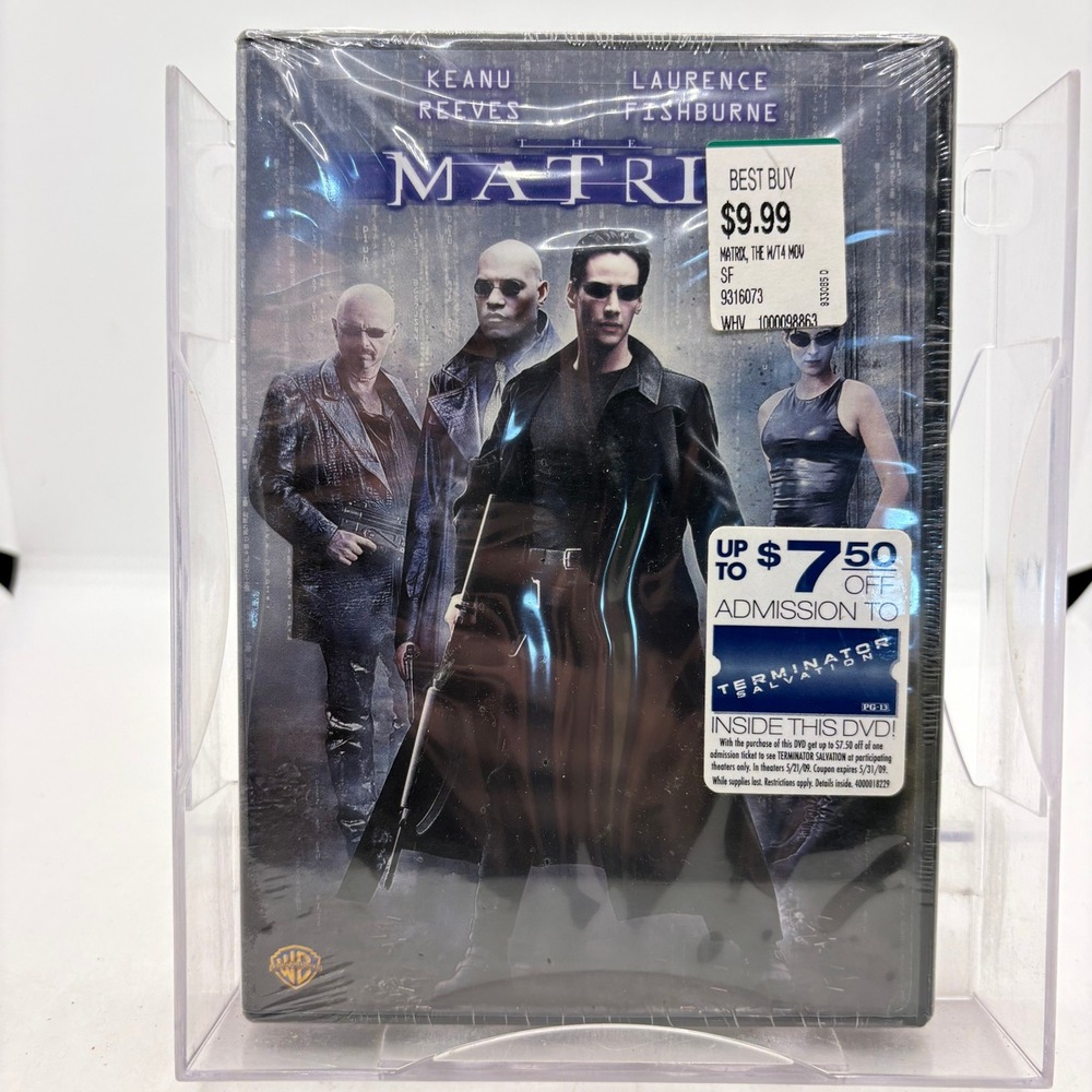 The Matrix DVD 1999 Keanu Reeves Laurence Fishburne Widescreen New Sealed